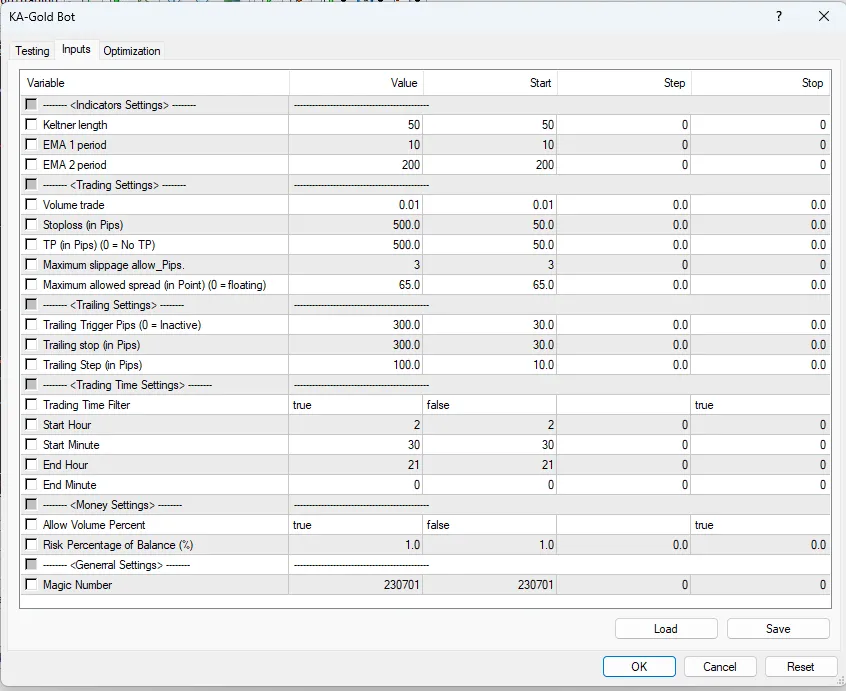 EA instelling EA instelling