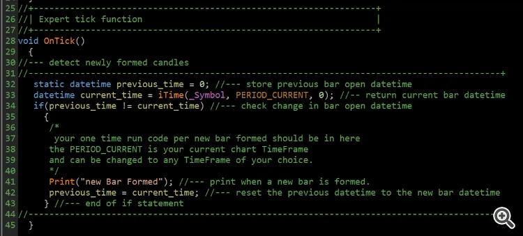 새로운 캔들 형성 감지기: 메타트레이더 5를 위한 자동 트레이딩 시스템