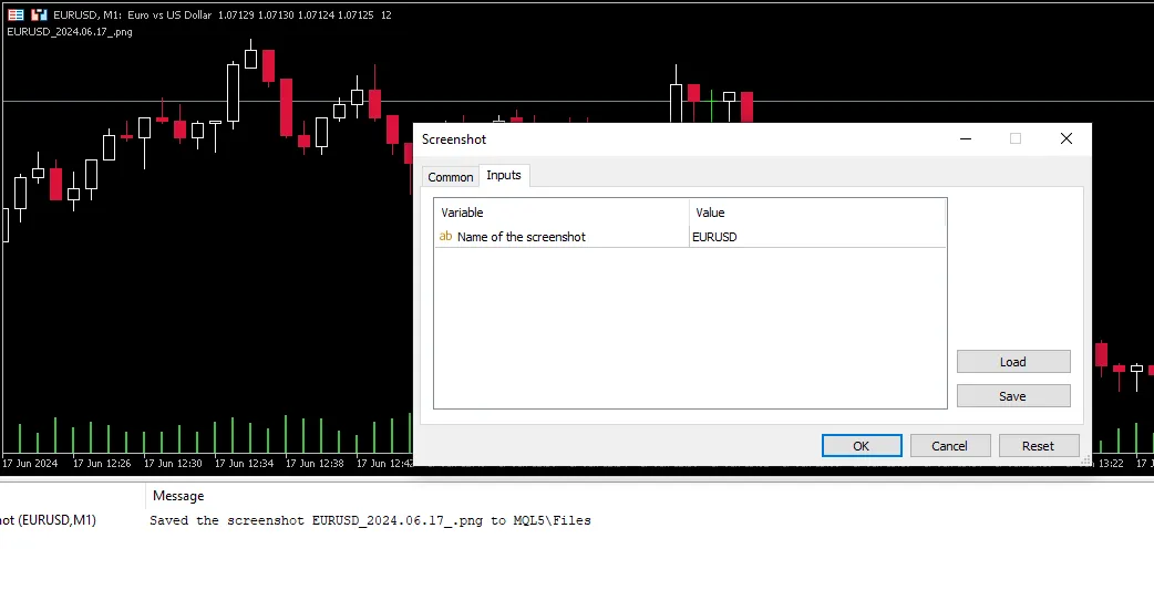 MetaTrader 5에서 빠르고 간편하게 스크린샷 찍는 방법