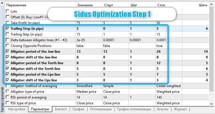 Sidus: MetaTrader 5를 위한 EA 최적화 가이드