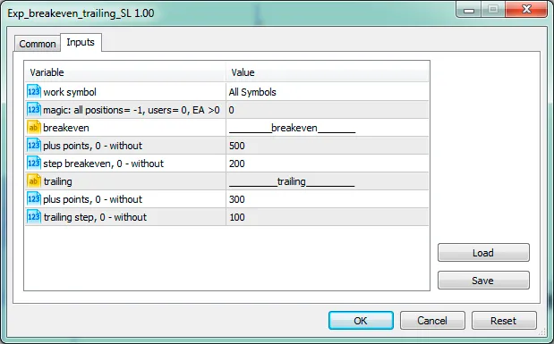 Optimisez vos Trades avec l'EA Exp_breakeven_trailing_SL sur MetaTrader 5