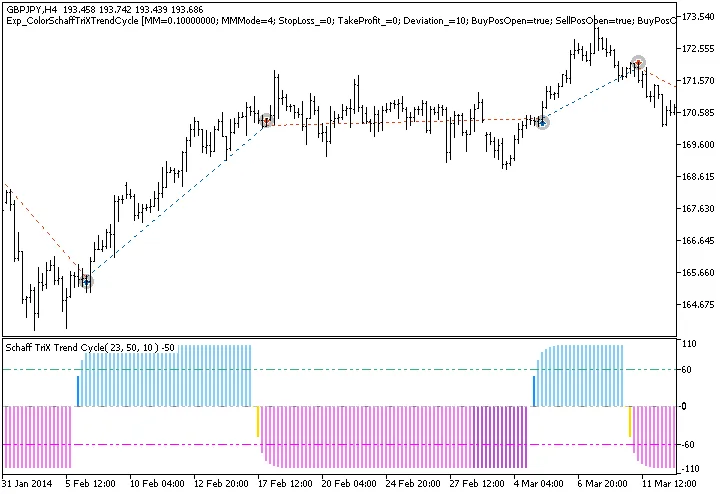 Exp_ColorSchaffTriXTrendCycle : Un EA efficace pour MetaTrader 5