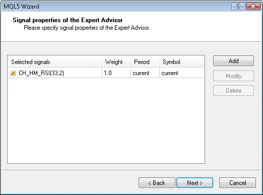 Properti Sinyal Expert Advisor