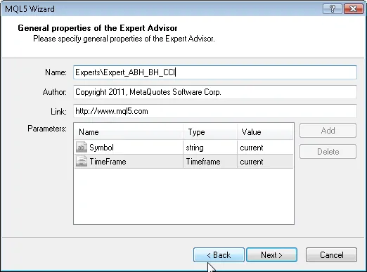 चित्र 5. एक्सपर्ट एडवाइजर की सामान्य विशेषताएं