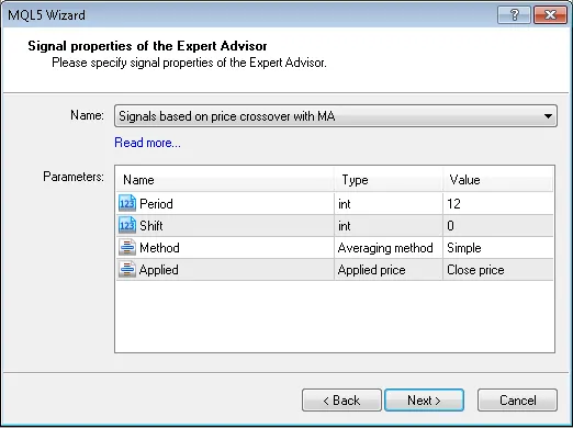 MQL5 위자드에서 신호 선택하기