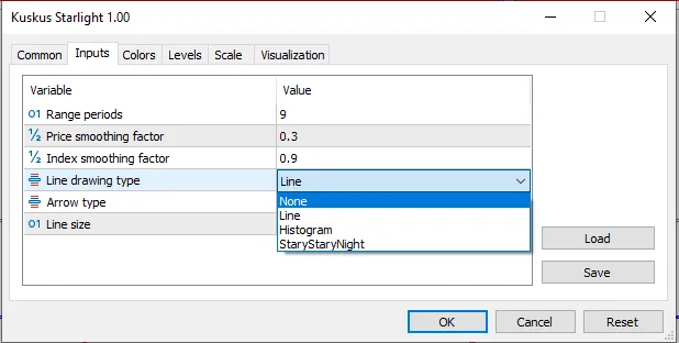 지표 설정 지표 설정