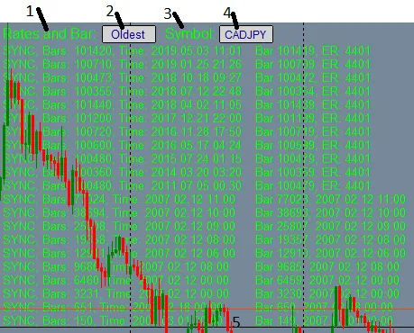 Pannello di Visualizzazione delle Informazioni sulle Serie e CopyRates. Pannello di Visualizzazione delle Informazioni sulle Serie e CopyRates.