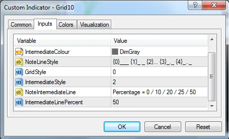 Configuraciones de GRID10